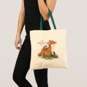 Fox: Woodland Forest Rustic Animal Illustration Tote Bag (Voorkant (product))