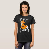 Fox zéro donné - T-shirt (noir) (Devant entier)