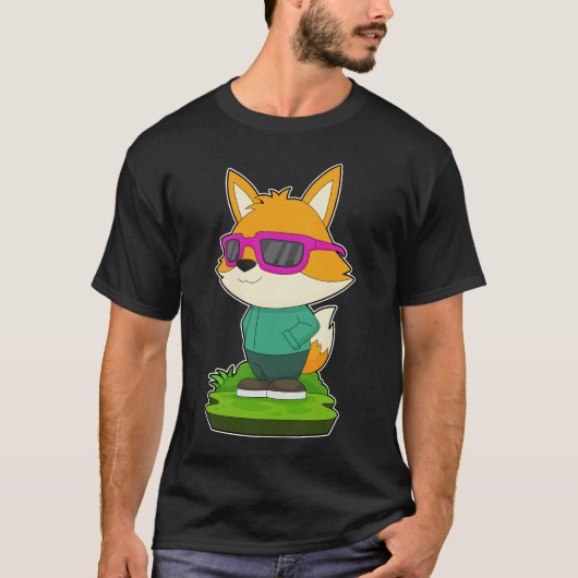 Fox zonnebril t-shirt (Voorkant)