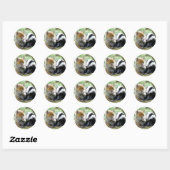 Foxcub en Badger Cute! Ronde Sticker (Vel)