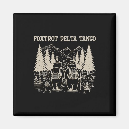 Foxdraaft Deltas Tangos Funny Resist Beer Magneet (Voorkant)