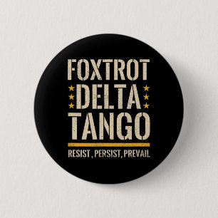Foxdraaft Deltas Tangos Resist Camo Camouflage Par Ronde Button 5,7 Cm
