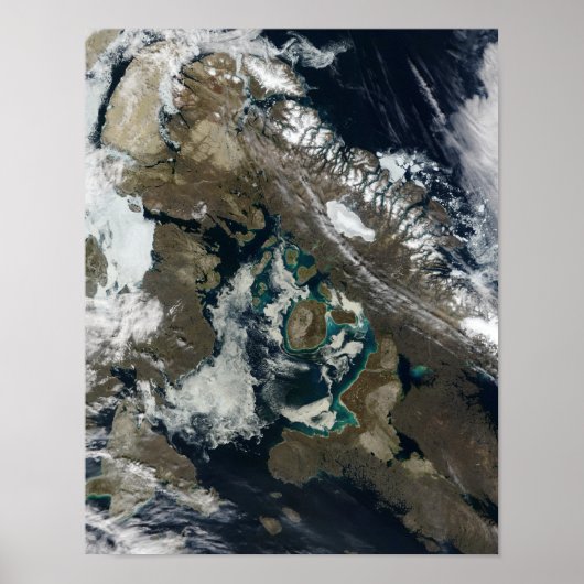 Foxe Basin, Noord-Canada Poster (Voorkant)