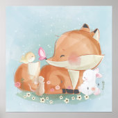 Foxe et une affiche de lapin (Devant)