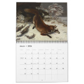 Foxes in kunst kalender (Mar 2026)