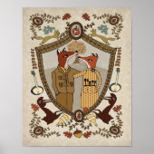 Foxes in Love Print (Voorkant)