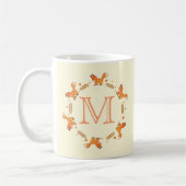 Foxes, Laurel en Hearts, met monogram Koffiemok (Links)