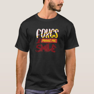 Foxes maken me een glimlach van de Natuur van het T-shirt