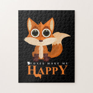 Foxes maken me gelukkig legpuzzel