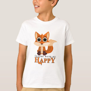 Foxes maken me gelukkig t-shirt