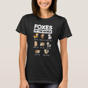 Foxes of the World & Educational Fox T-shirt