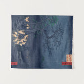 Foxes op Night Shrine  Ukiyo-e Japans Kunst Wandkleed (Voorkant (horizontaal))