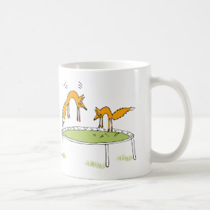 Foxes op trampoline-Mok Koffiemok