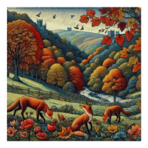 Foxes Perfect Poster
