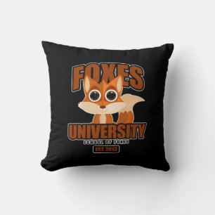 Foxes University Kussen