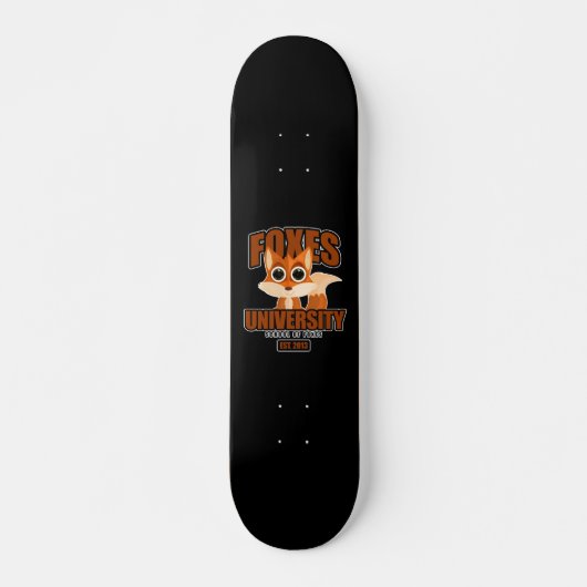 Foxes University Skateboard (Voorkant)