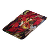 Foxes van Franz Marc,  Abstracte Cubistische kunst Magneet (Linkerzijde)