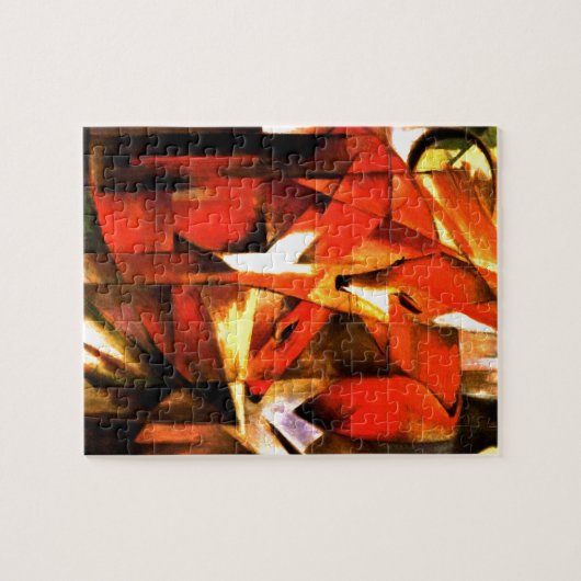Foxes van Franz Marc Fine Art Legpuzzel (Horizontaal)