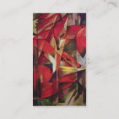 Foxes van Franz Marc, Füchse,  expressionisme Visitekaartje (Achterkant)