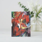 Foxes van Franz Marc,  Natuur in het wild Briefkaart (Staand voorkant)