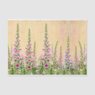 Foxglove bloemen design tissuepapier