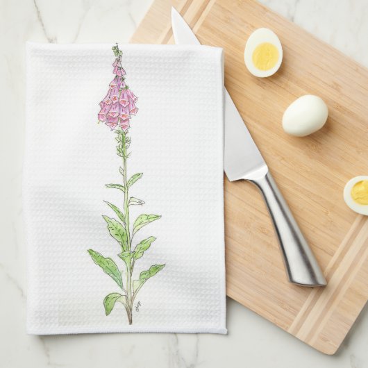 Foxglove Dish Towel Theedoek (Quarter Fold)