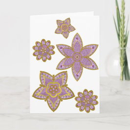 Foxglove en gouden botanische Kaart