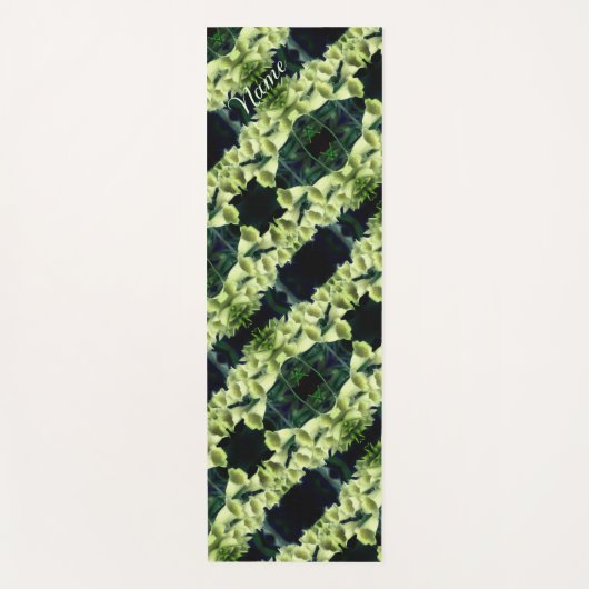 Foxglove Flower Abstract Pattern Personalized Yogamat (Voorkant)
