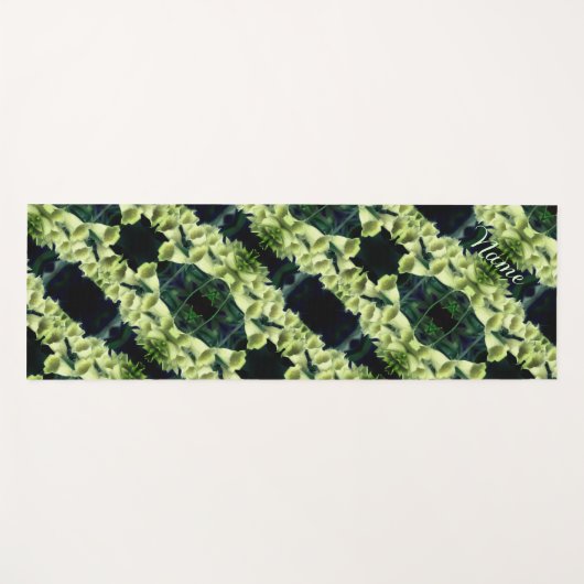 Foxglove Flower Abstract Pattern Personalized Yogamat (Voorkant (horizontaal))