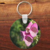 Foxglove Flowers. Sleutelhanger (Voorkant)