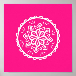 Foxglove Mandala Poster