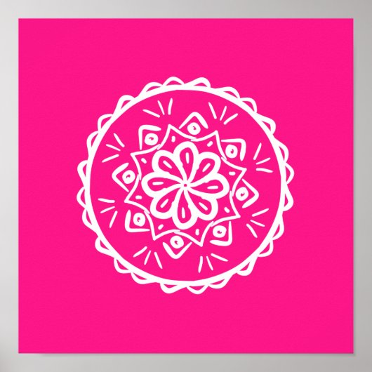 Foxglove Mandala Poster (Voorkant)