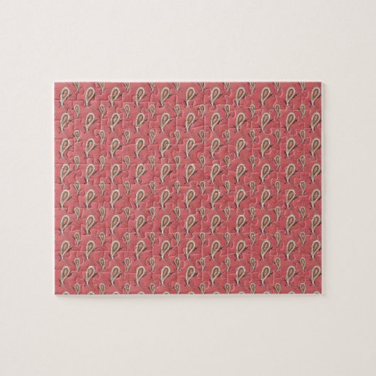 Foxglove Petal Paisley Pattern Legpuzzel (Horizontaal)