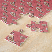 Foxglove Petal Paisley Pattern Legpuzzel (Zijkant)