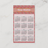 Foxglove Petal Paisley Pattern Visitekaartje (Achterkant)