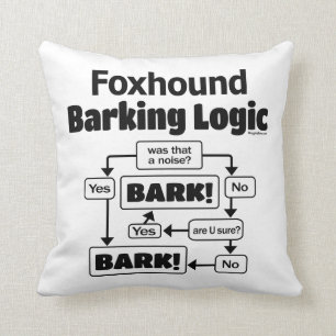 Foxhound Barking Logic Kussen