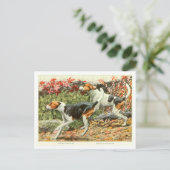 Foxhound Dogs Postcard Briefkaart (Staand voorkant)
