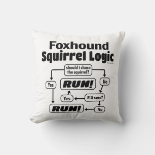 Foxhound Squirrel Logic Kussen