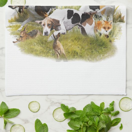 Foxhound Theedoek (Gevouwen)