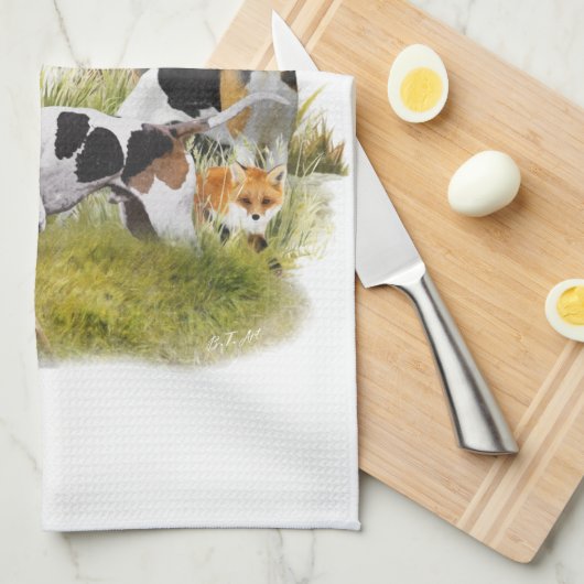 Foxhound Theedoek (Quarter Fold)