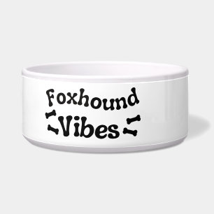 Foxhound Vibes Keramische Hondenbak Voerbakje