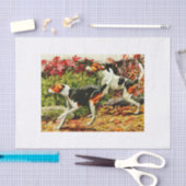 Foxhounds (Engels&Amerikaans) in herfsthout Tissuepapier (Craft)