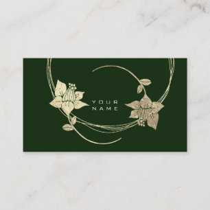 Foxier Gold Floral Lila Cali Green Glam Visitekaartje