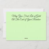 Foxi's St. Patrick's Day Chat/ Kitten - Carte Plat (Dos)