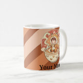 Fox's Cozy Read Morning Coffee Mug (Devant droit)