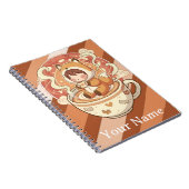 Fox's Cozy Read Study Spiral Notebook Notitieboek (Rechterzijde)