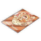 Fox's Cozy Read Study Spiral Notebook Notitieboek (Linkerzijde)