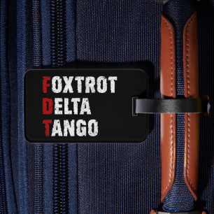 Foxtrot Delta Tango Bagagelabel