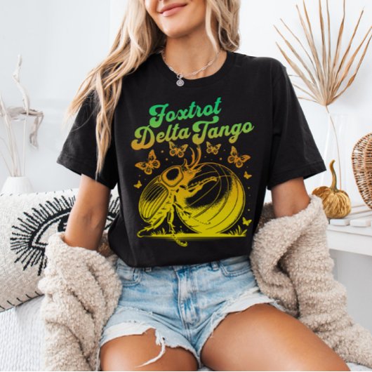 Foxtrot Delta Tango Beetle Anti-Trump FDT Gradient T-shirt