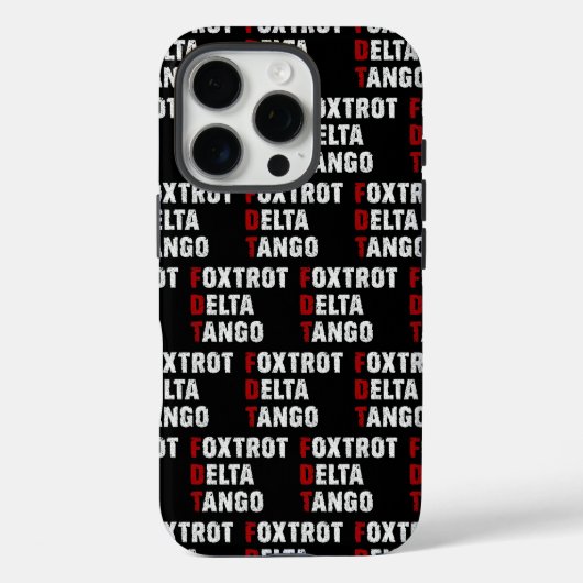 Foxtrot Delta Tango Case-Mate iPhone Case (Achterkant)